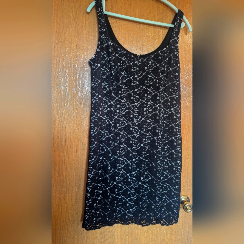 I.N.C black lace dress size 16
